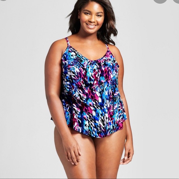 Aqua Green Swim Aqua Green Tankini Top In Xl Bathing Suit Poshmark